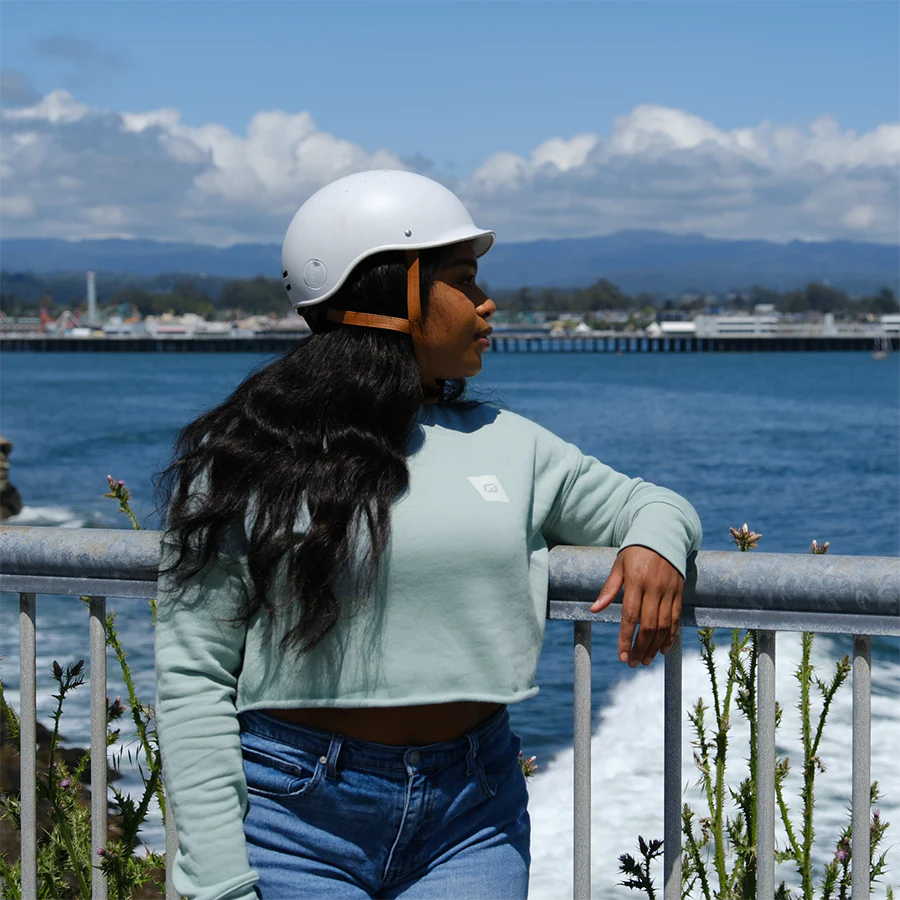 Patch Cropped Crew Fleece - Image 3